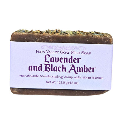 Handmade Goat Milk Soap | Moisturizing Lavender and Black Amber - Renee Lane Company