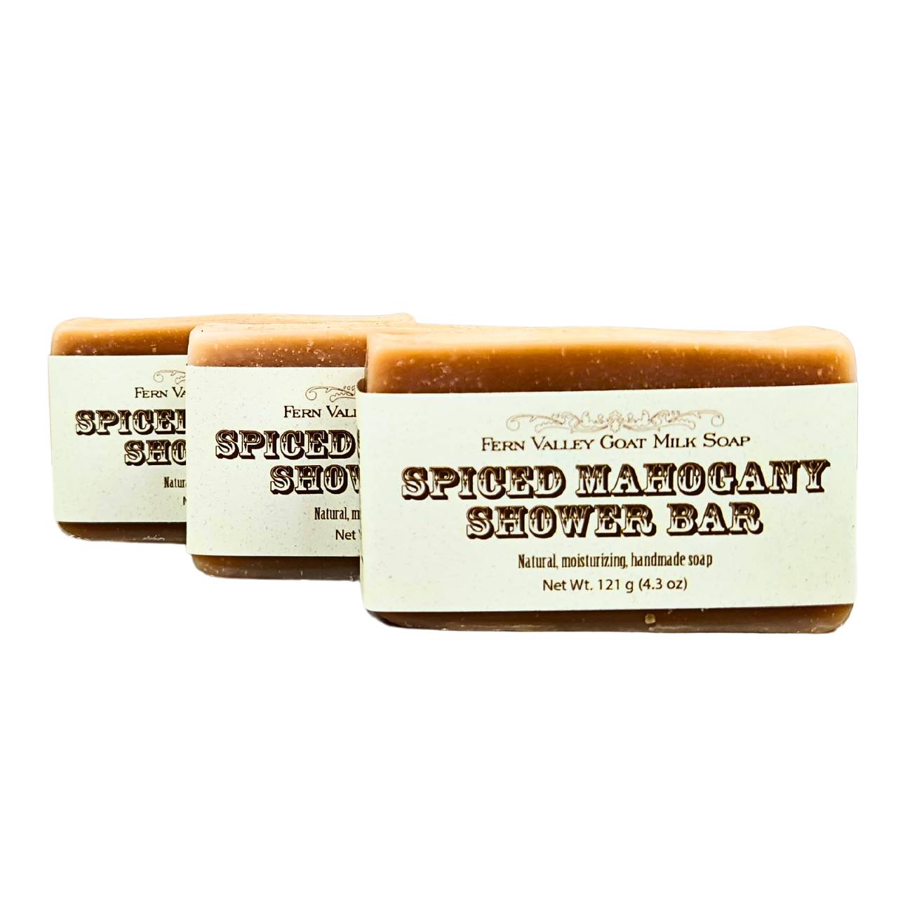 Handmade Goat Milk Soap | Shower Bar | Spiced Mahogany - Renee Lane Company