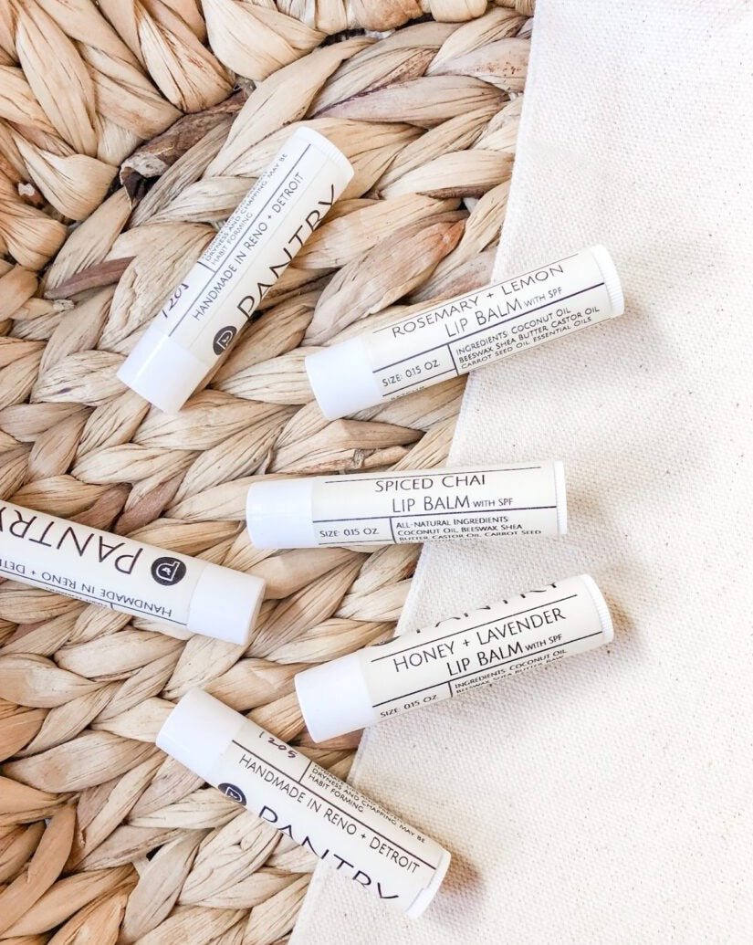 Handpoured Lip Balm w/ SPF 15 | Clean, natural, dry lip balm - Renee Lane Company