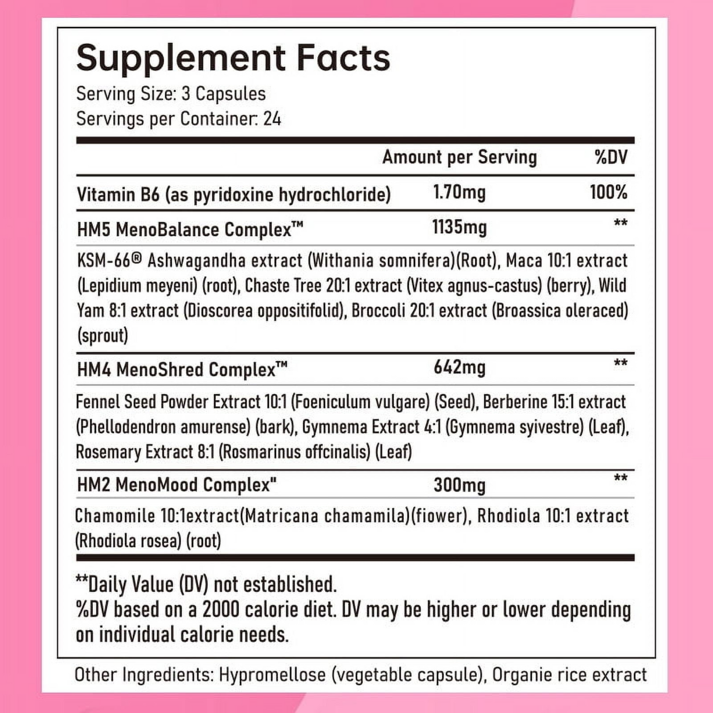 Happy Mammoth Hormone Harmony – Vegan Menopause Support | Hormone Balance, Hot Flash & Mood Relief (72 Capsules) - Renee Lane Company