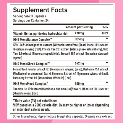 Happy Mammoth Hormone Harmony – Vegan Menopause Support | Hormone Balance, Hot Flash & Mood Relief (72 Capsules) - Renee Lane Company