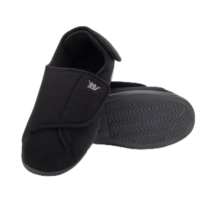 Happy Touch Diabetic Slippers For Women Lymphedema Shoes Edema Shoes For Swollen Feet Indoor and Outdoor Diabetic Velcro Slippers For Women Non Slip House Slippers For Woman (Black 8) - Renee Lane Company