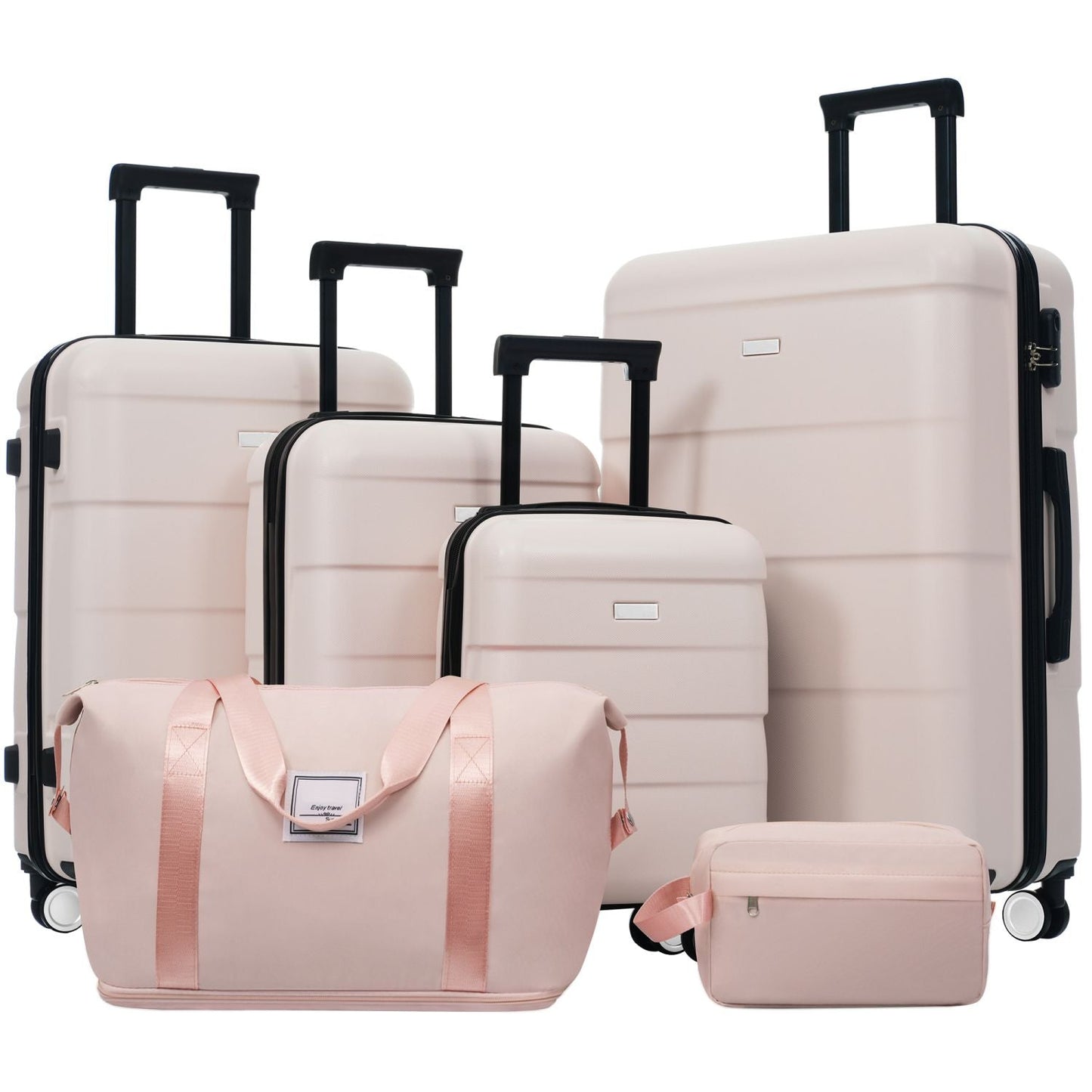 Hardshell Luggage Sets 6 Piece with 2 Bags,Carry on Suitcase with Handle Password Lock Double Spinner Wheels, Lightweight 16"+20"+24"+28" Luggages - Renee Lane Company