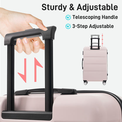 Hardshell Luggage Sets 6 Piece with 2 Bags,Carry on Suitcase with Handle Password Lock Double Spinner Wheels, Lightweight 16"+20"+24"+28" Luggages - Renee Lane Company