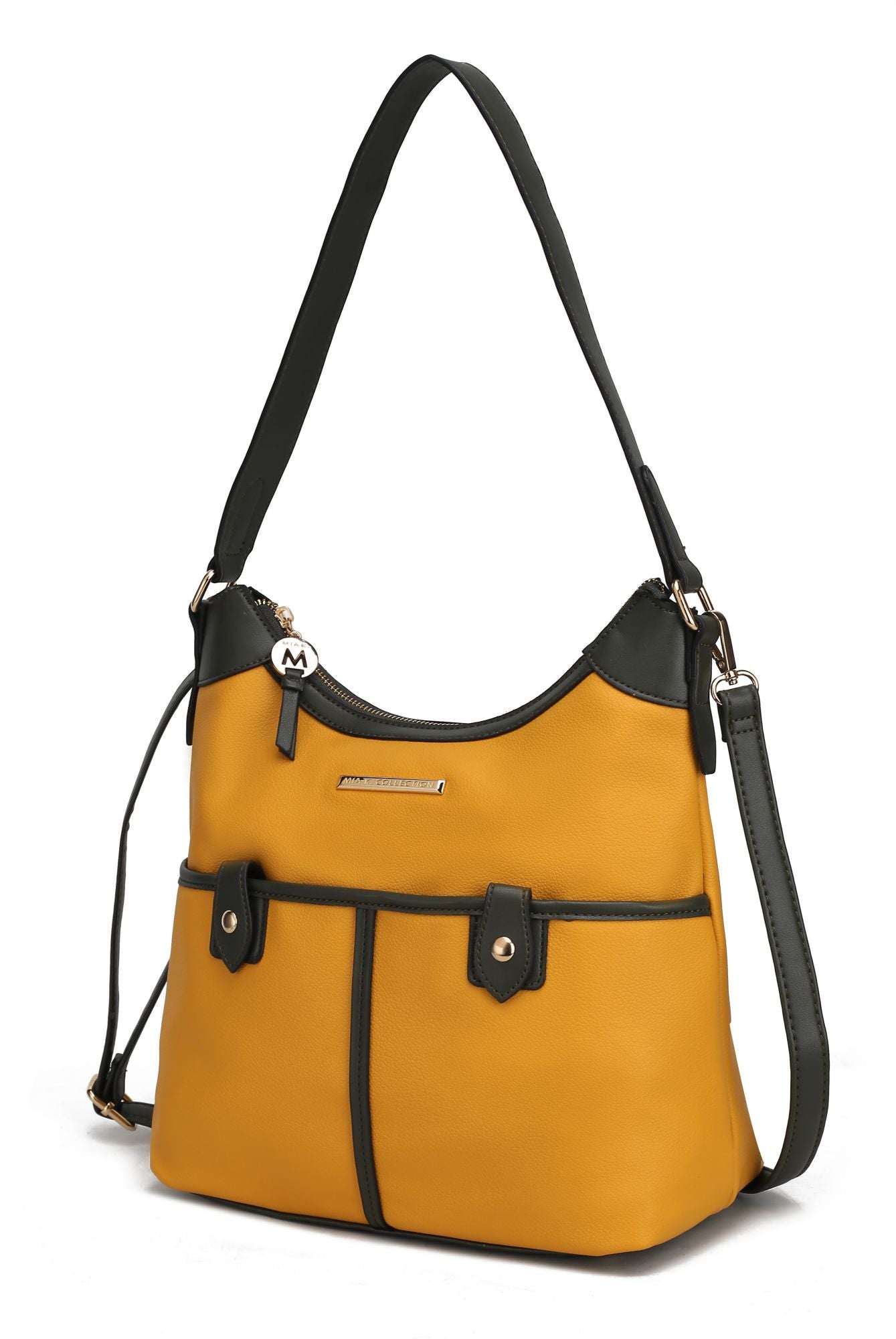 Harper Vegan Color Block Leather Women Shoulder Bag - Renee Lane Company