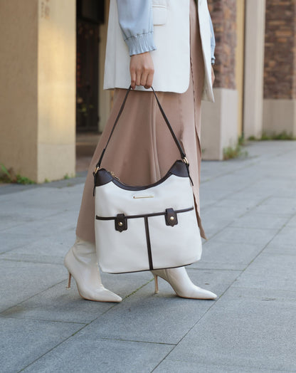 Harper Vegan Color Block Leather Women Shoulder Bag - Renee Lane Company
