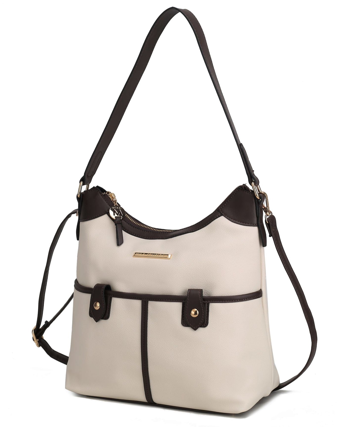 Harper Vegan Color Block Leather Women Shoulder Bag - Renee Lane Company