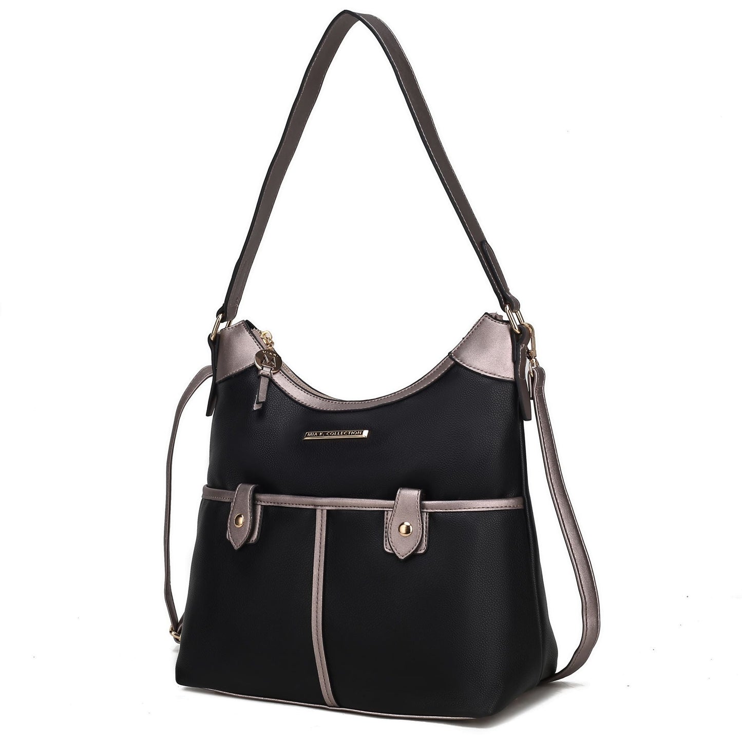 Harper Vegan Color Block Leather Women Shoulder Bag - Renee Lane Company