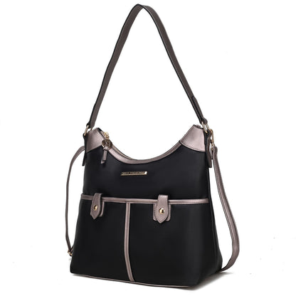 Harper Vegan Color Block Leather Women Shoulder Bag - Renee Lane Company