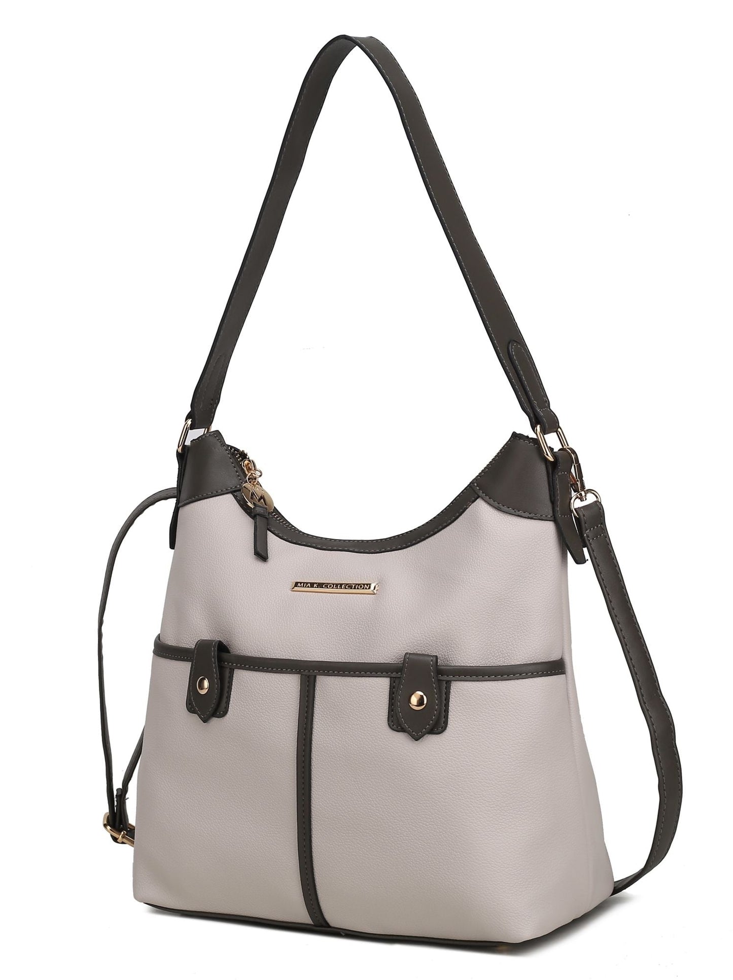 Harper Vegan Color Block Leather Women Shoulder Bag - Renee Lane Company