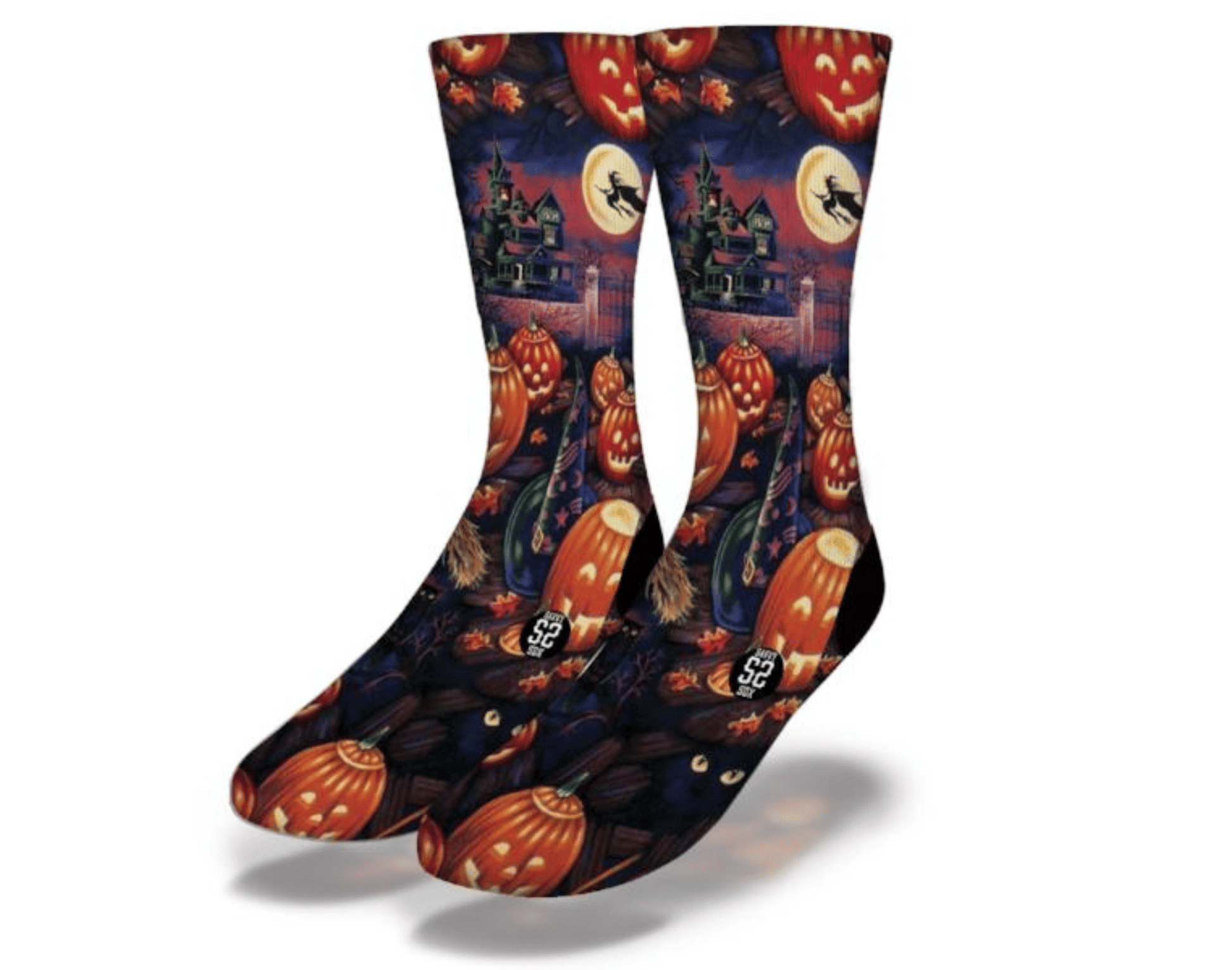 Haunted Pumpkin Patch Halloween Socks - Renee Lane Company