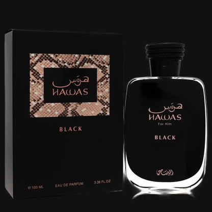 Hawas Black By Rasasi Cologne for Men - Renee Lane Company