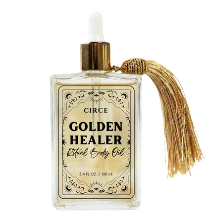 Healing Ritual Body Oil — Lavender & Chamomile Oil with Golden Healer Quartz - Renee Lane Company