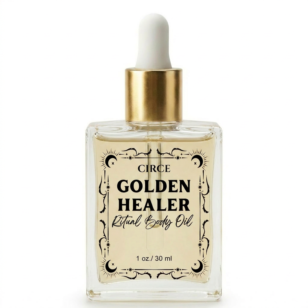 Healing Ritual Body Oil — Lavender & Chamomile Oil with Golden Healer Quartz - Renee Lane Company