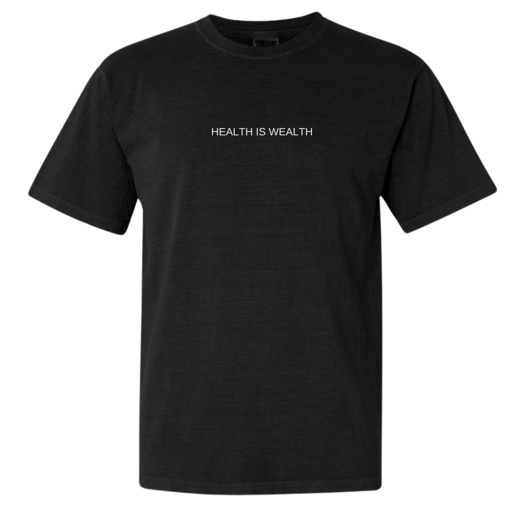 Health Is Wealth T-Shirt | Lucky Owl - Renee Lane Company