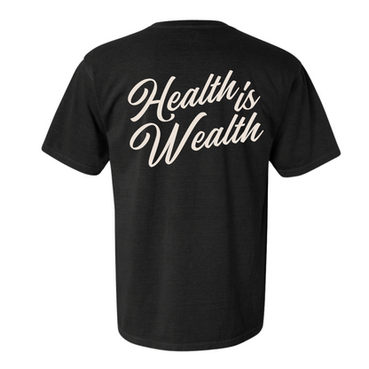 Health Is Wealth T-Shirt | Lucky Owl - Renee Lane Company
