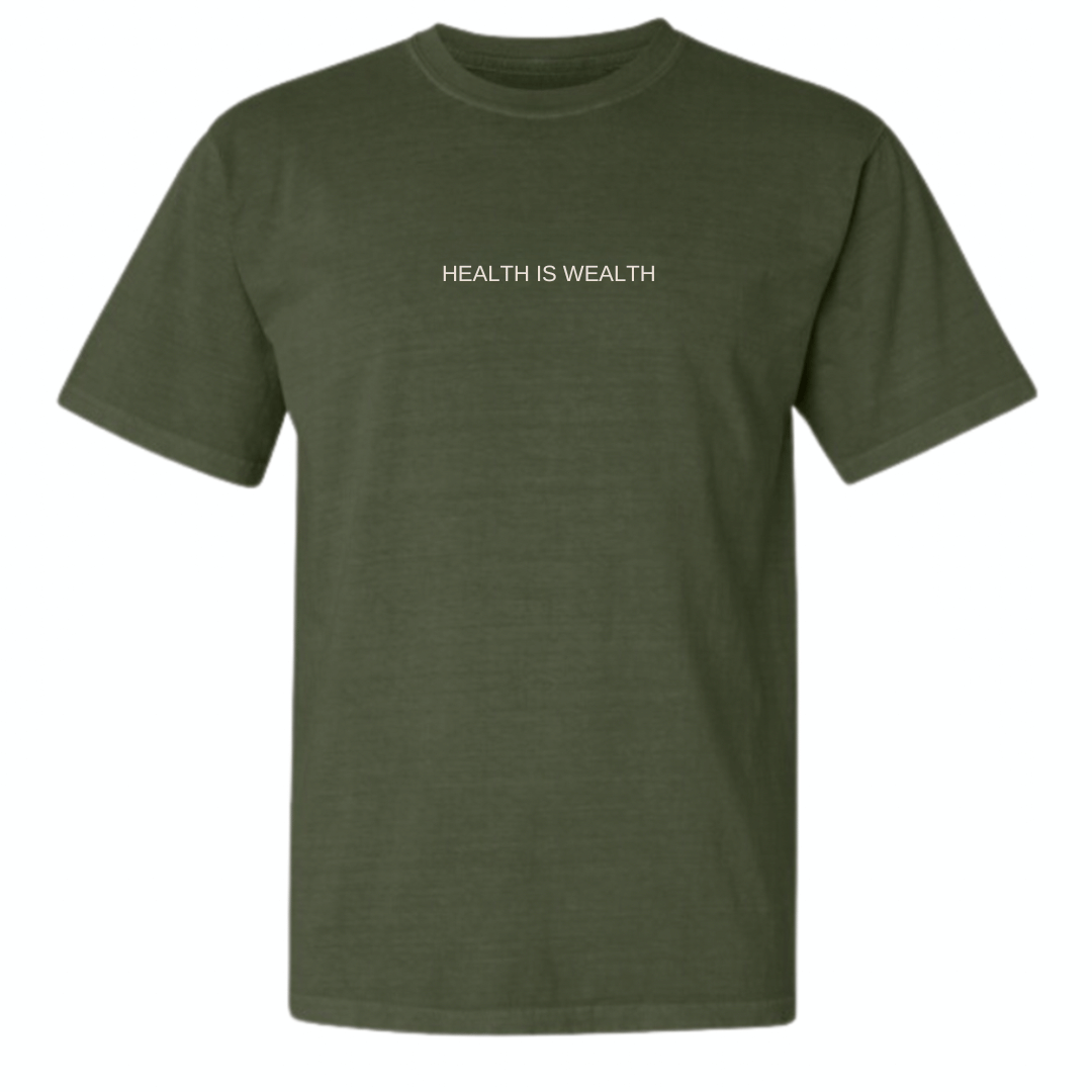 Health Is Wealth T-Shirt | Lucky Owl - Renee Lane Company