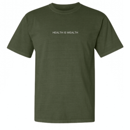Health Is Wealth T-Shirt | Lucky Owl - Renee Lane Company