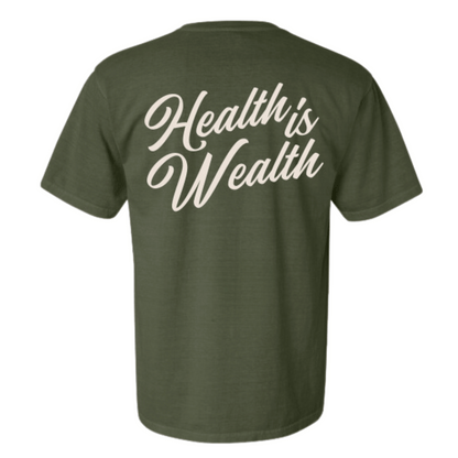 Health Is Wealth T-Shirt | Lucky Owl - Renee Lane Company