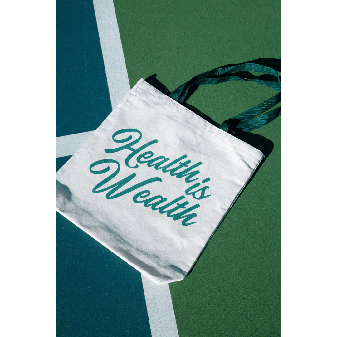 Health Is Wealth Tote | Lucky Owl - Renee Lane Company
