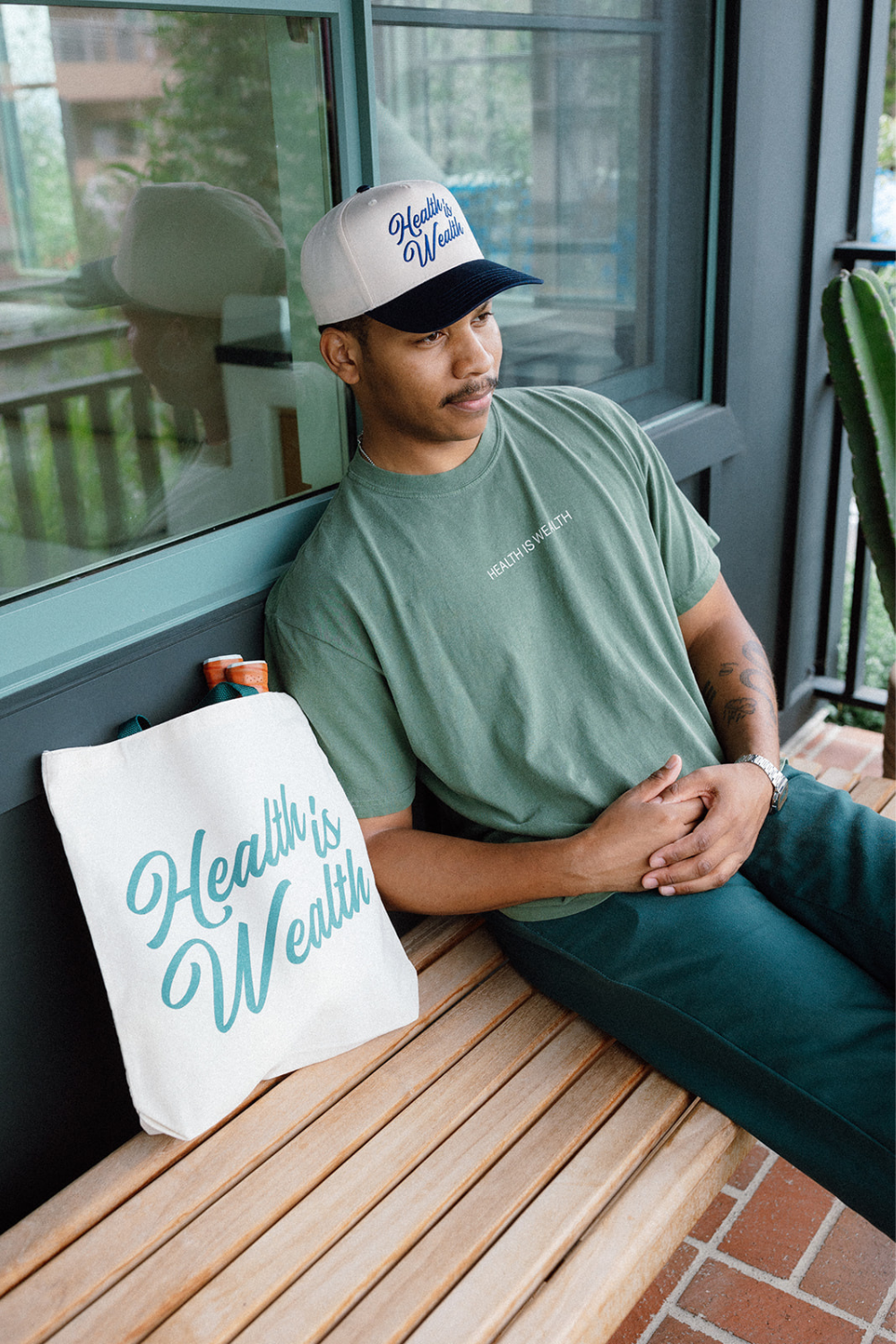 Health Is Wealth Tote | Lucky Owl - Renee Lane Company