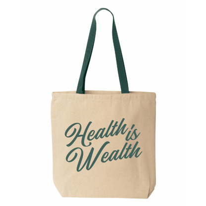 Health Is Wealth Tote | Lucky Owl - Renee Lane Company