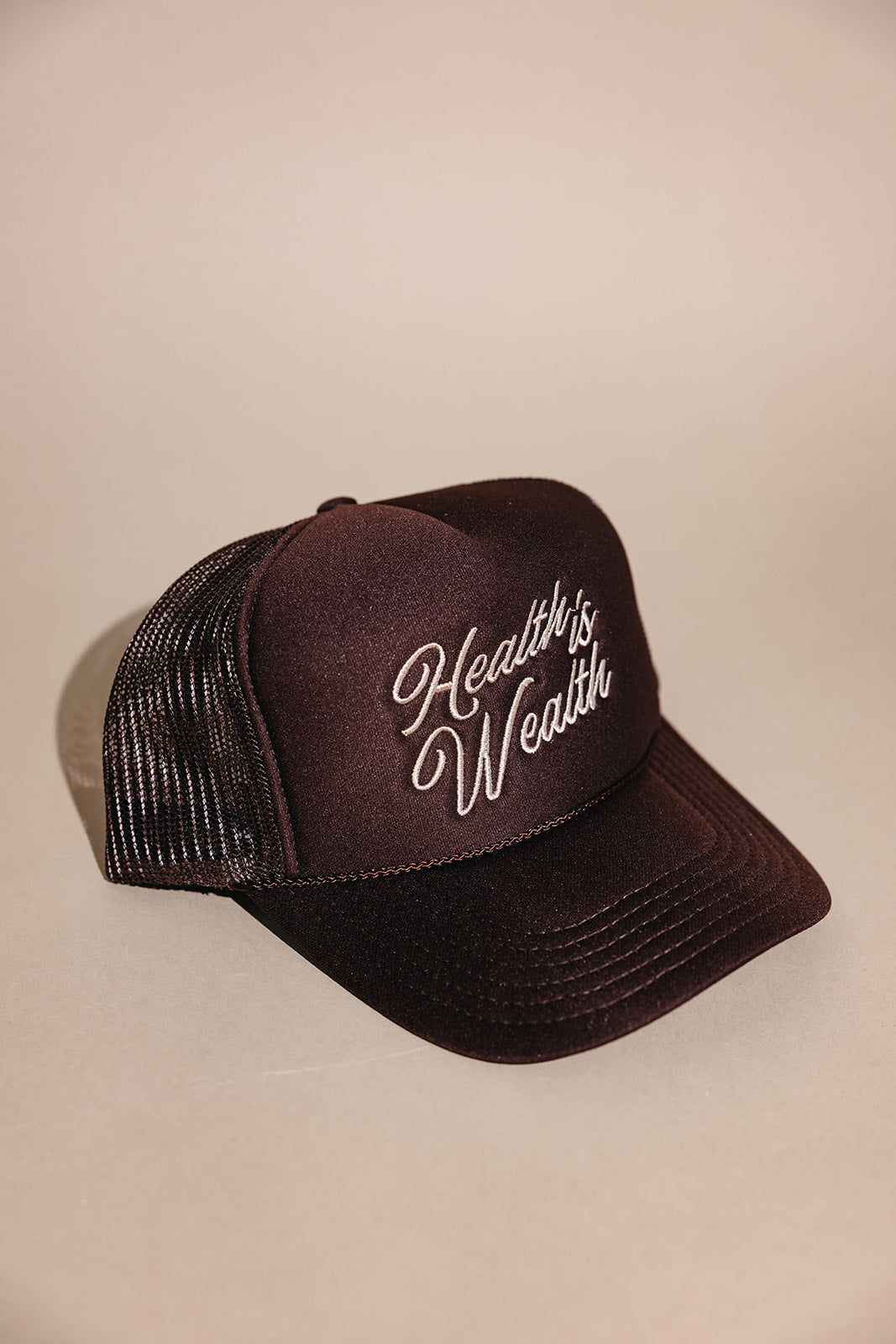 Health is Wealth Trucker Hat | Lucky Owl - Renee Lane Company
