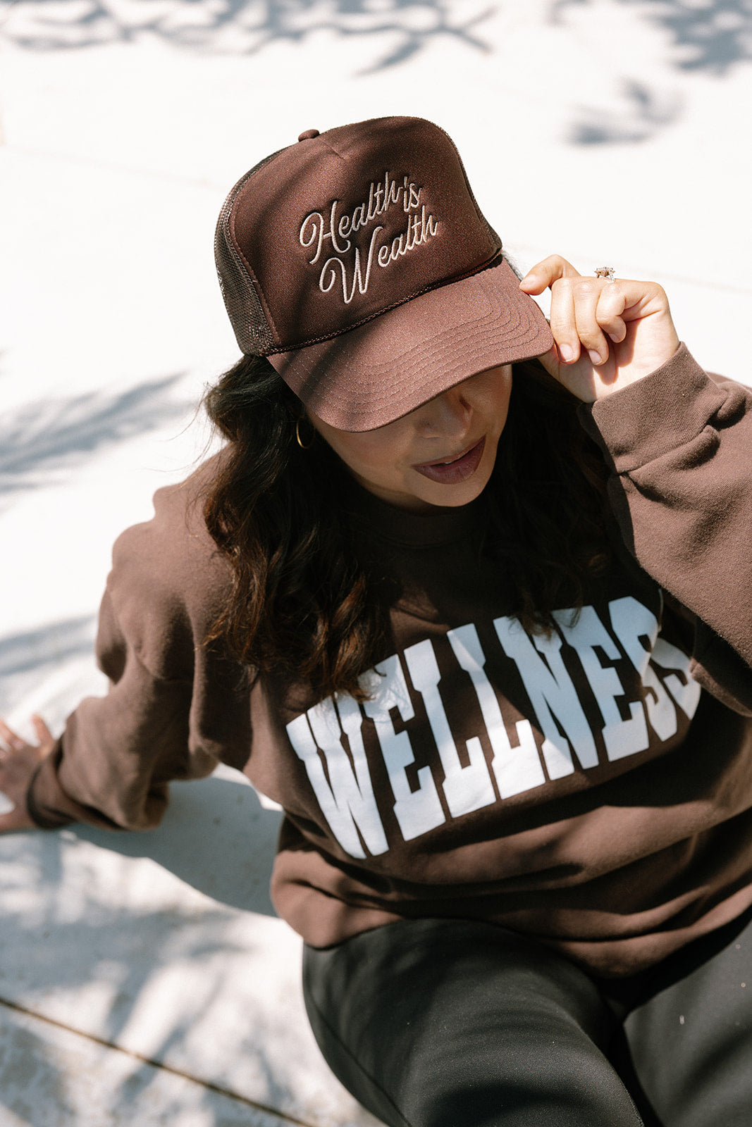 Health is Wealth Trucker Hat | Lucky Owl - Renee Lane Company