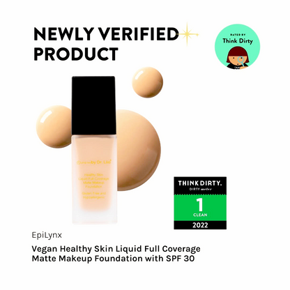 Healthy Skin Full Coverage Matte Foundation with SPF 30 – Vegan, Gluten-Free & Hydrating - Renee Lane Company