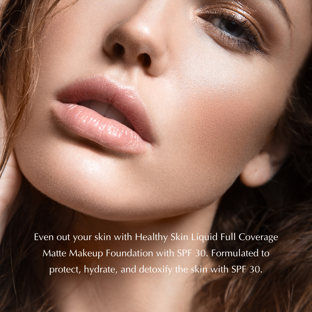 Healthy Skin Full Coverage Matte Foundation with SPF 30 – Vegan, Gluten-Free & Hydrating - Renee Lane Company
