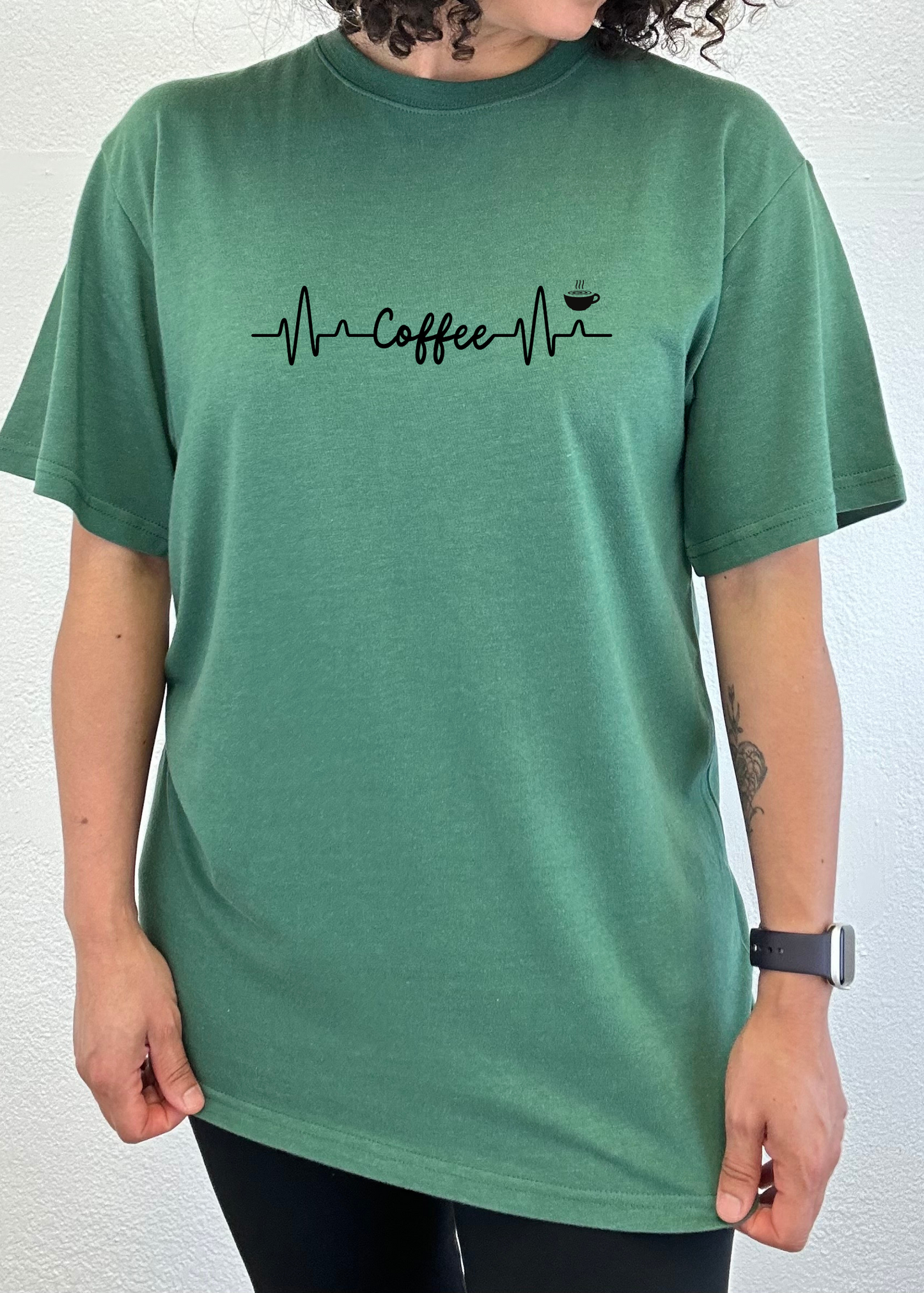 Heartbeat Coffee Unisex Bamboo/Cotton Graphic T-Shirt - Renee Lane Company