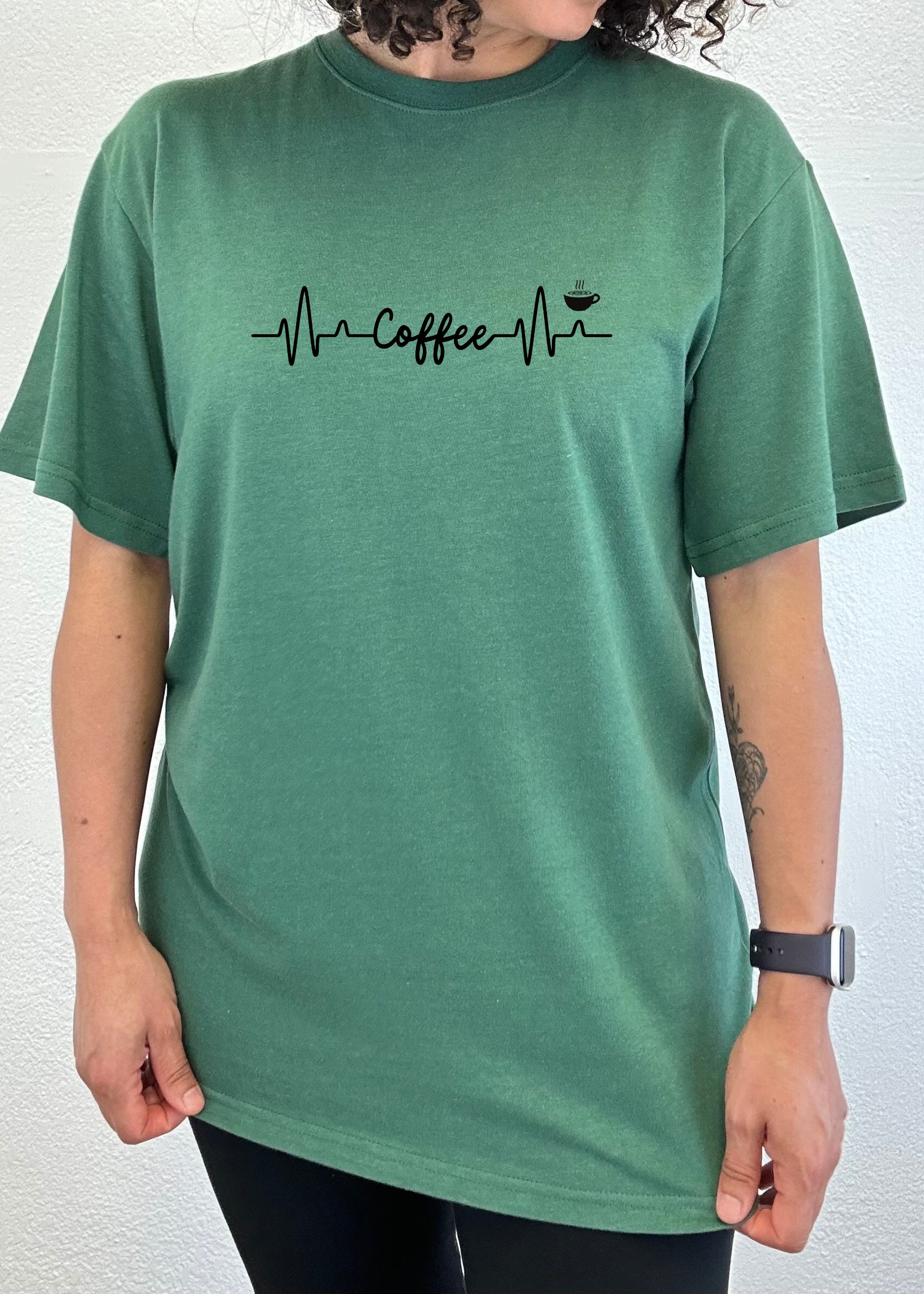 Heartbeat Coffee Unisex Bamboo/Cotton Graphic T-Shirt - Renee Lane Company