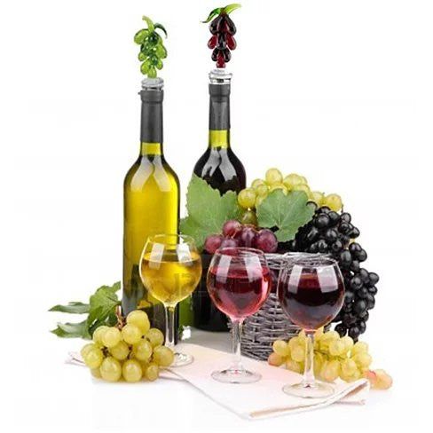 Hearty Wines Pair Of Wine Stoppers For Wine Lovers - Renee Lane Company