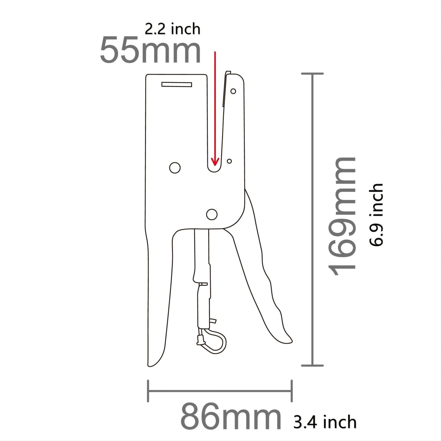 Heavy-Duty Metal Plier Stapler Full-Strip With Staples 1000 Pcs - Renee Lane Company