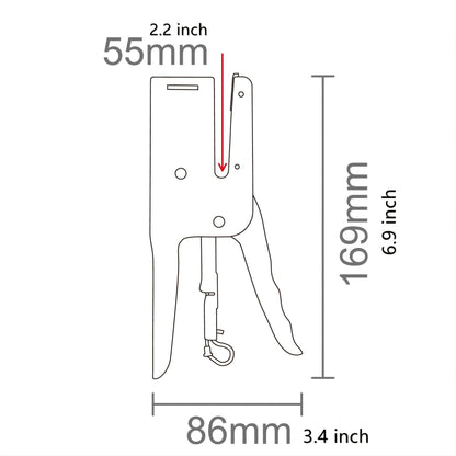 Heavy-Duty Metal Plier Stapler Full-Strip With Staples 1000 Pcs - Renee Lane Company