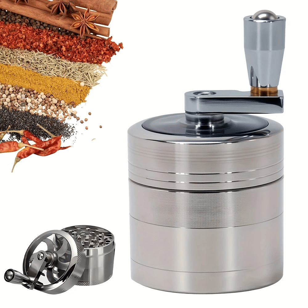Herb Grinder Spice Herbal Metal Crusher Handle Hand Muller - Renee Lane Company