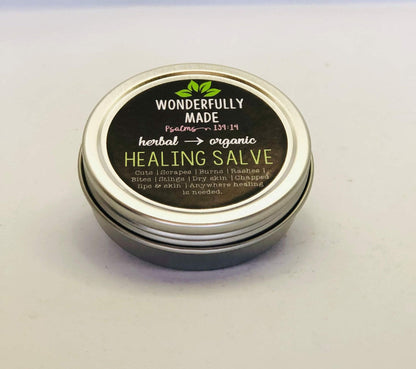 Herbal Healing Salve | Dry Hands | Calendula | Chickweed | Plantain | Chapped Lips | Cracked Skin | Organic | Everything Salve | Natural - Renee Lane Company