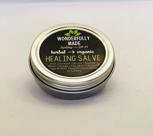 Herbal Healing Salve | Dry Hands | Calendula | Chickweed | Plantain | Chapped Lips | Cracked Skin | Organic | Everything Salve | Natural - Renee Lane Company