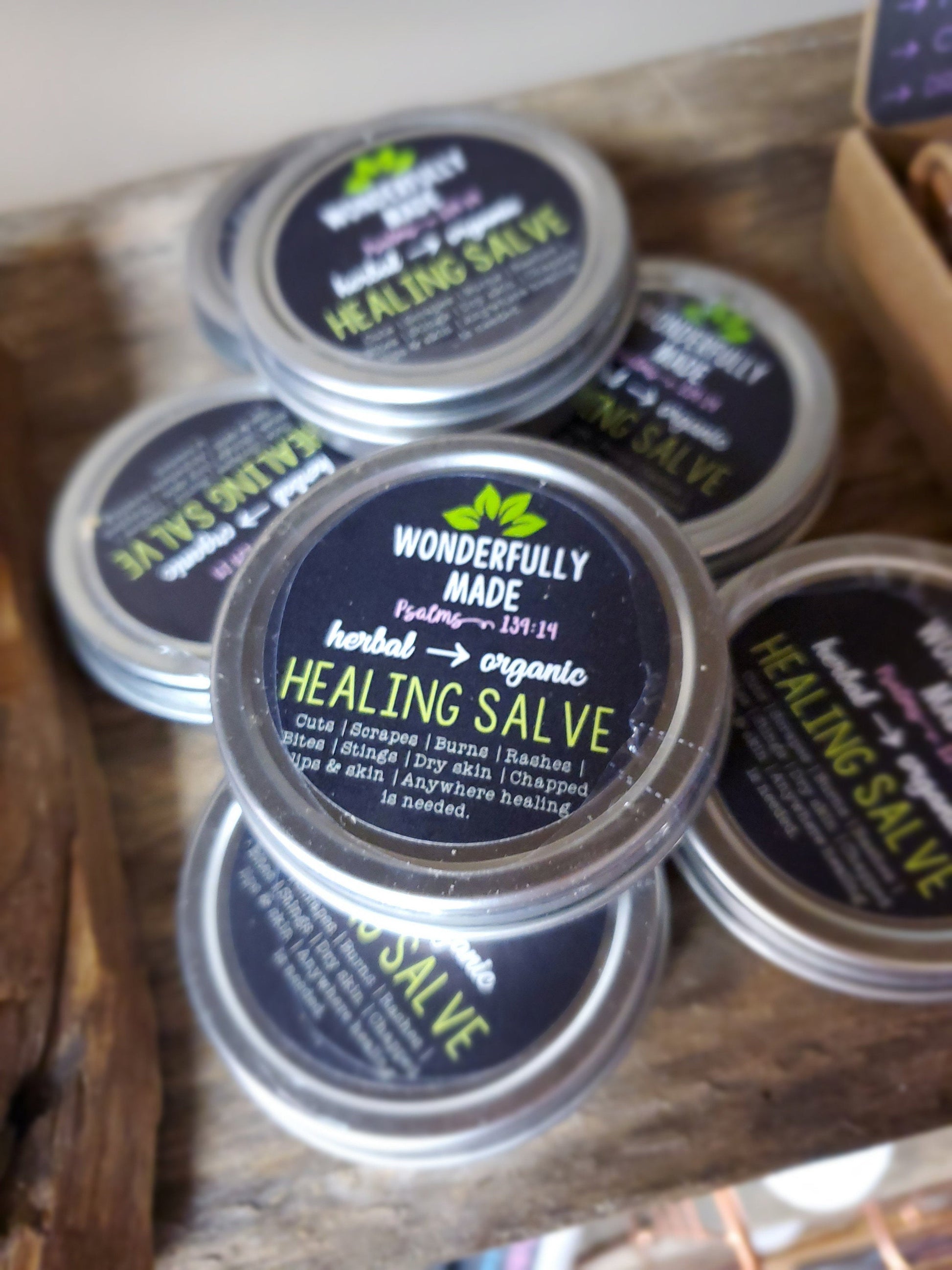 Herbal Healing Salve | Dry Hands | Calendula | Chickweed | Plantain | Chapped Lips | Cracked Skin | Organic | Everything Salve | Natural - Renee Lane Company
