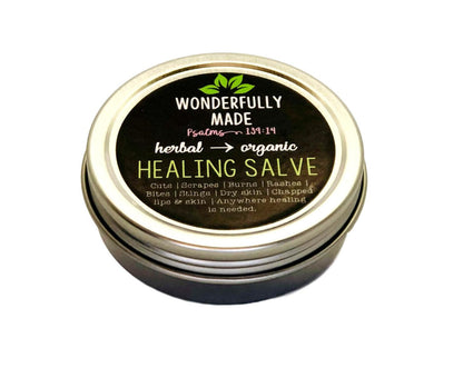Herbal Healing Salve | Dry Hands | Calendula | Chickweed | Plantain | Chapped Lips | Cracked Skin | Organic | Everything Salve | Natural - Renee Lane Company