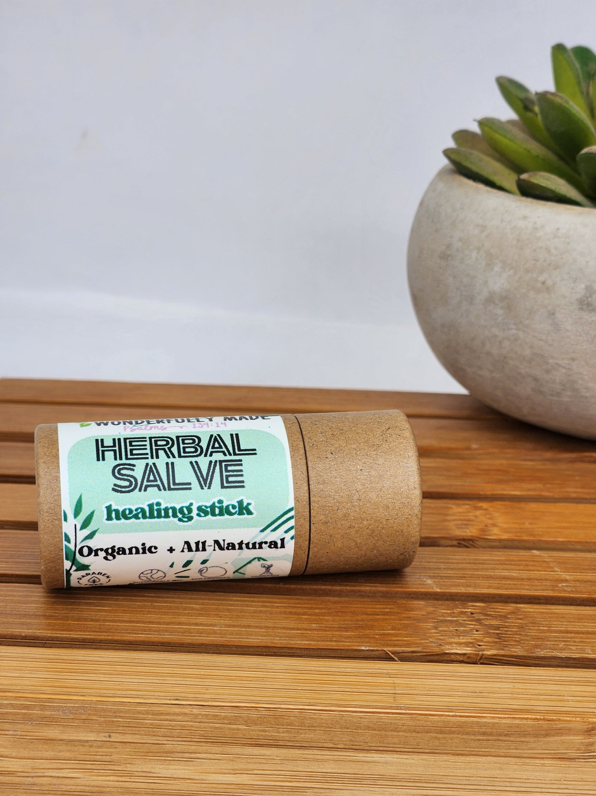 Herbal Healing Stick | Natural Remedy Salve | Organic Eczema Salve | Chapped Lip Relief | Large Chapstick | Scar Remover | Travel Size Tube - Renee Lane Company