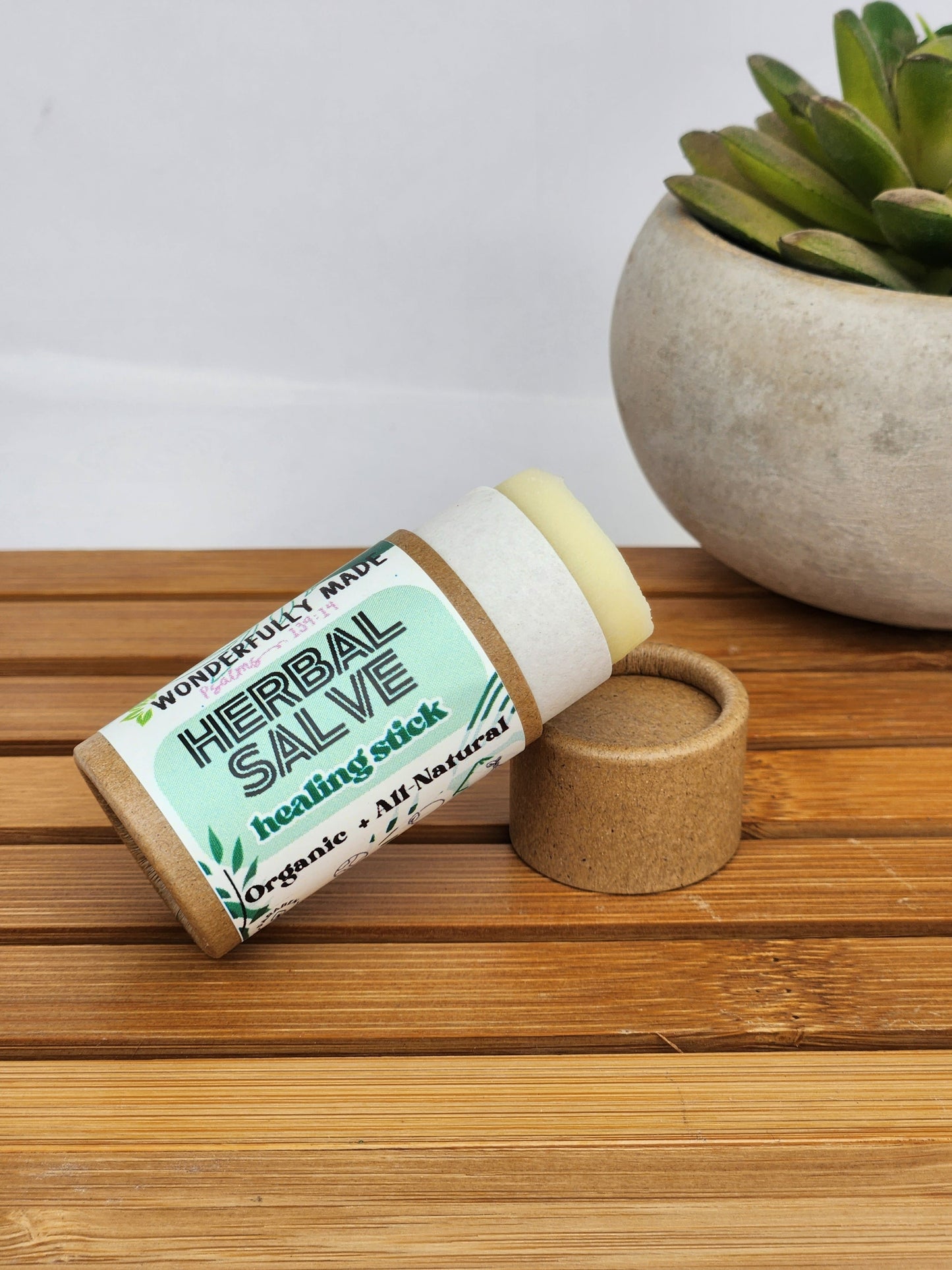 Herbal Healing Stick | Natural Remedy Salve | Organic Eczema Salve | Chapped Lip Relief | Large Chapstick | Scar Remover | Travel Size Tube - Renee Lane Company