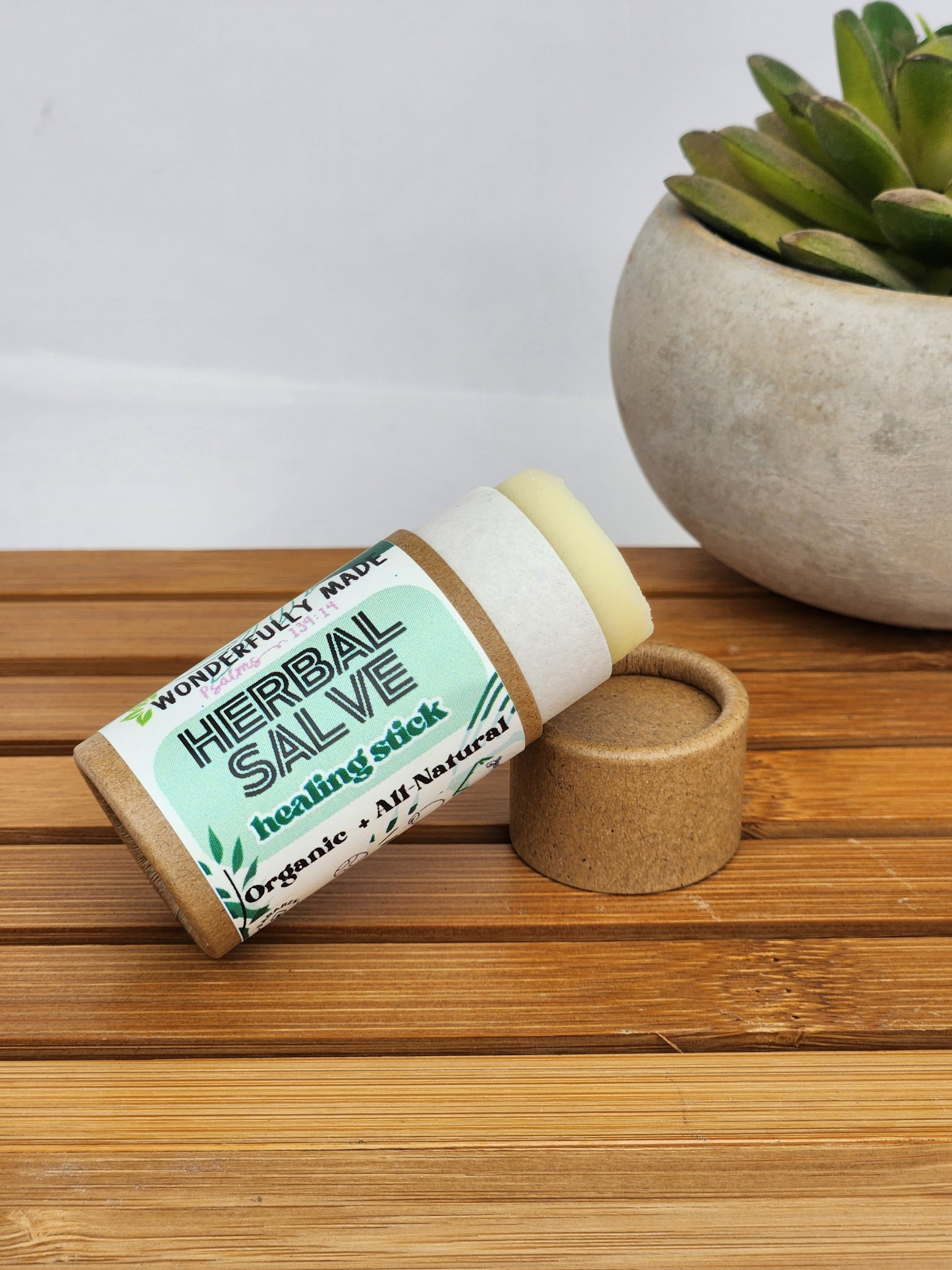 Herbal Healing Stick | Natural Remedy Salve | Organic Eczema Salve | Chapped Lip Relief | Large Chapstick | Scar Remover | Travel Size Tube - Renee Lane Company