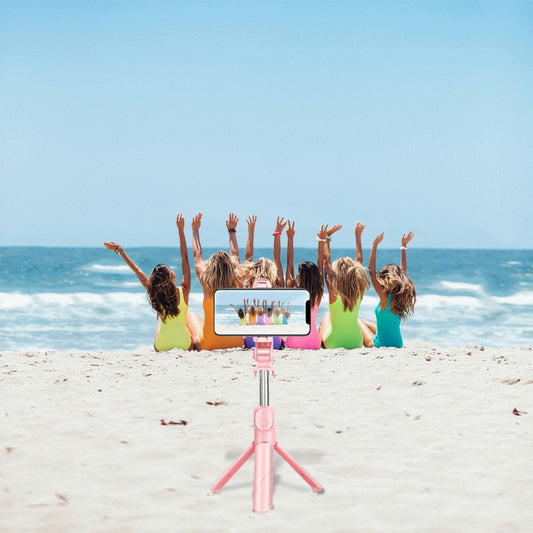 High Low  Retractable Selfie Tripod With Remote - Renee Lane Company