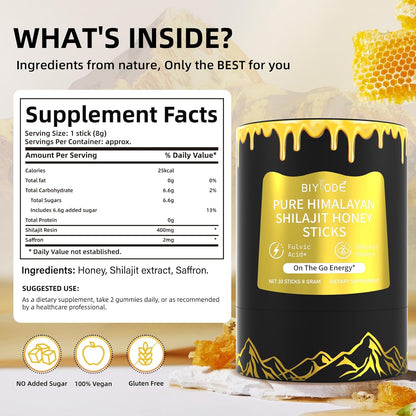Himalayan Shilajit Honey Sticks – Pure & Organic - Renee Lane Company