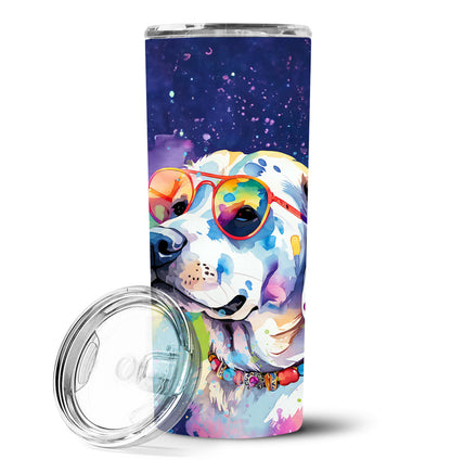 Hippie Dawg Stainless Steel Skinny Tumbler Vacuum Double Walled Reusable Insulated Tumbler Travel Cup for Coffee Cocktails Gift with Lid, 20 oz - Renee Lane Company