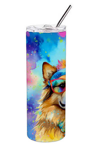 Hippie Dawg Stainless Steel Skinny Tumbler Vacuum Double Walled Reusable Insulated Tumbler Travel Cup for Coffee Cocktails Gift with Lid, 20 oz - Renee Lane Company