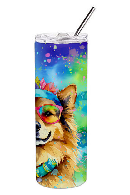 Hippie Dawg Stainless Steel Skinny Tumbler Vacuum Double Walled Reusable Insulated Tumbler Travel Cup for Coffee Cocktails Gift with Lid, 20 oz - Renee Lane Company