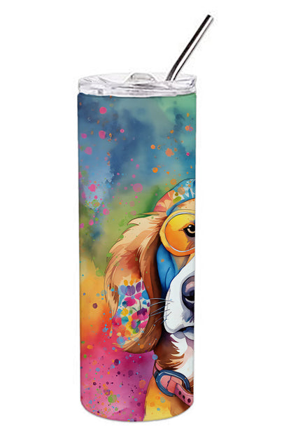 Hippie Dawg Stainless Steel Skinny Tumbler Vacuum Double Walled Reusable Insulated Tumbler Travel Cup for Coffee Cocktails Gift with Lid, 20 oz - Renee Lane Company