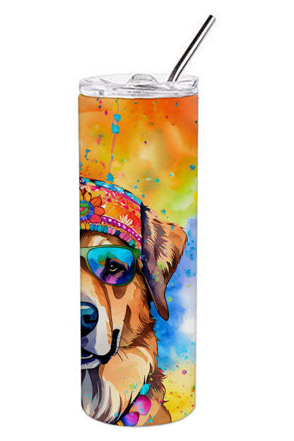 Hippie Dawg Stainless Steel Skinny Tumbler Vacuum Double Walled Reusable Insulated Tumbler Travel Cup for Coffee Cocktails Gift with Lid, 20 oz - Renee Lane Company